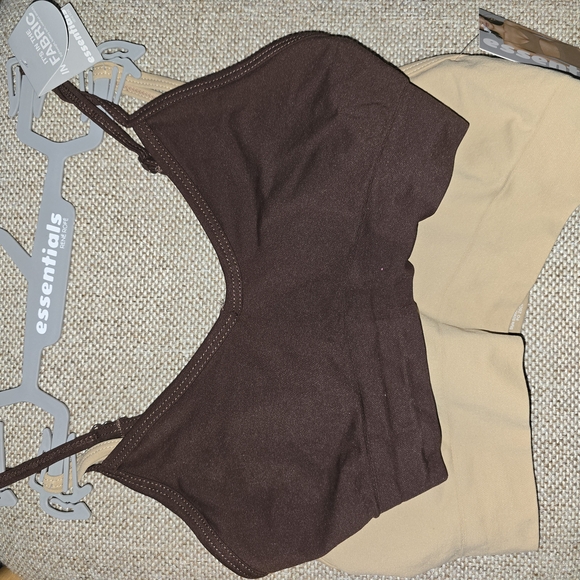 Rene Rofe Brown and Tan Seamless Wireless Bras Size Medium - Picture 8 of 10